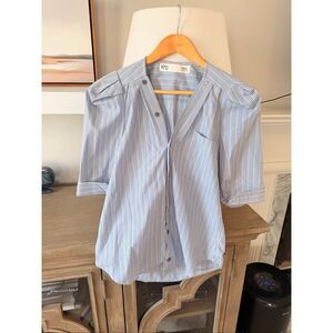 KMJ Bon Voyage Puff Sleeve Shirt Size Small